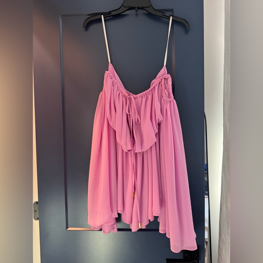Pink romper Michael Costello from Revolve size XS